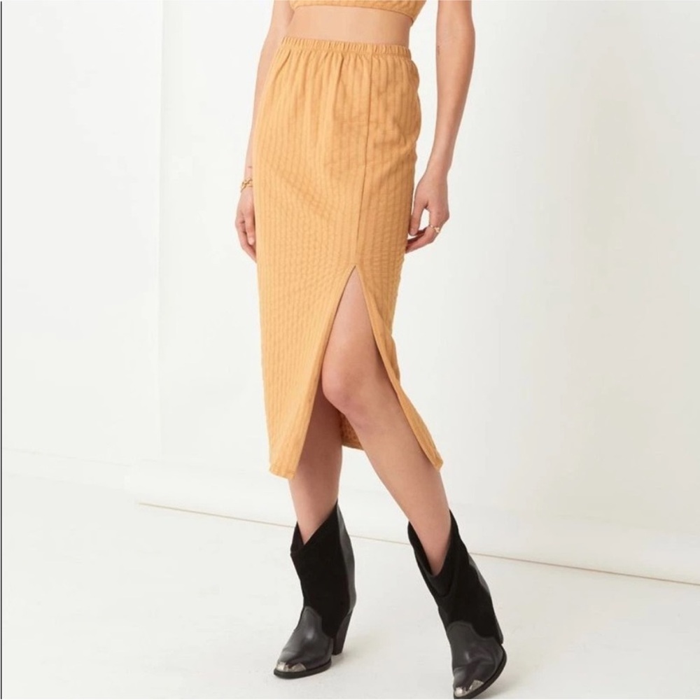 Nwot Spell Bonnie Organic Cotton Midi Skirt
